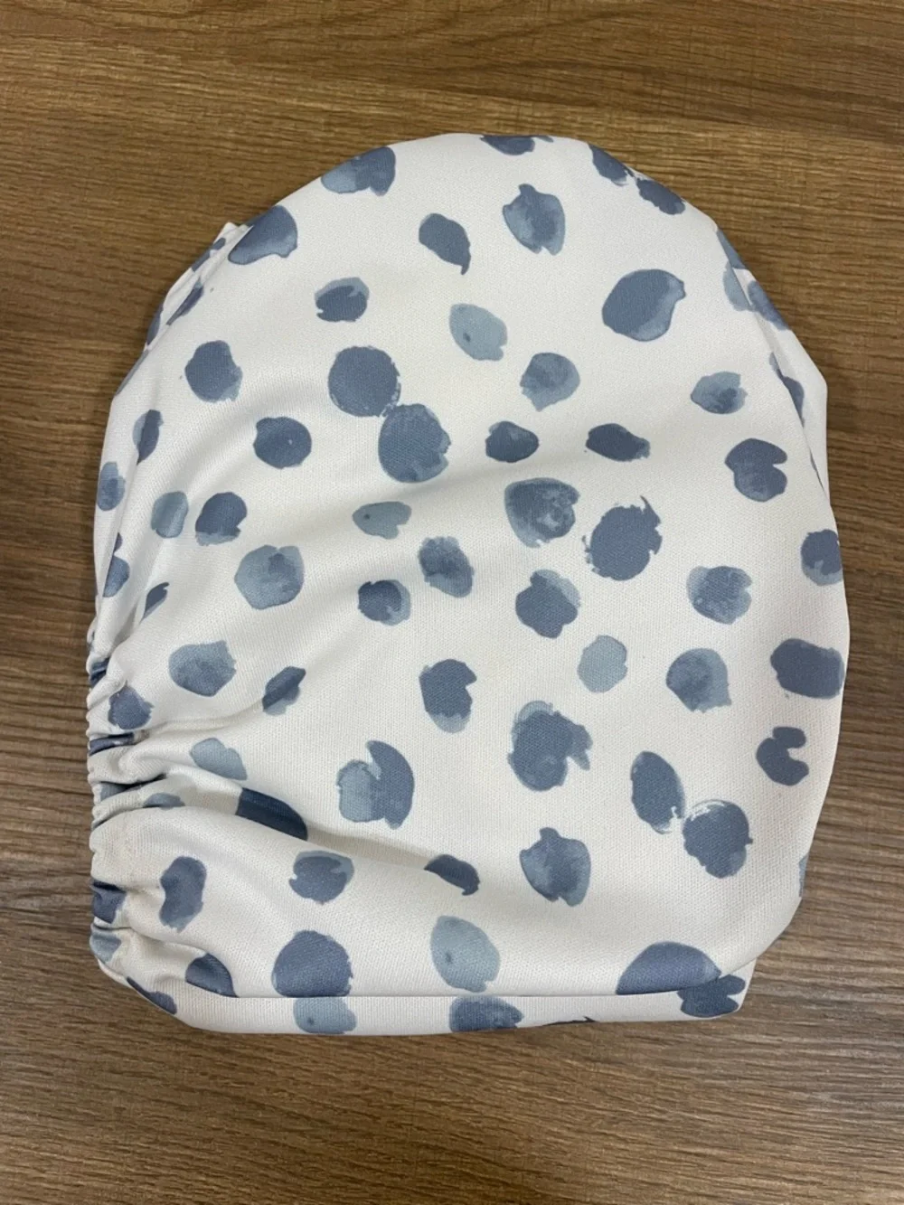 Blue Spot Reusable Nora’s Nursery cloth Diaper with White Inserts